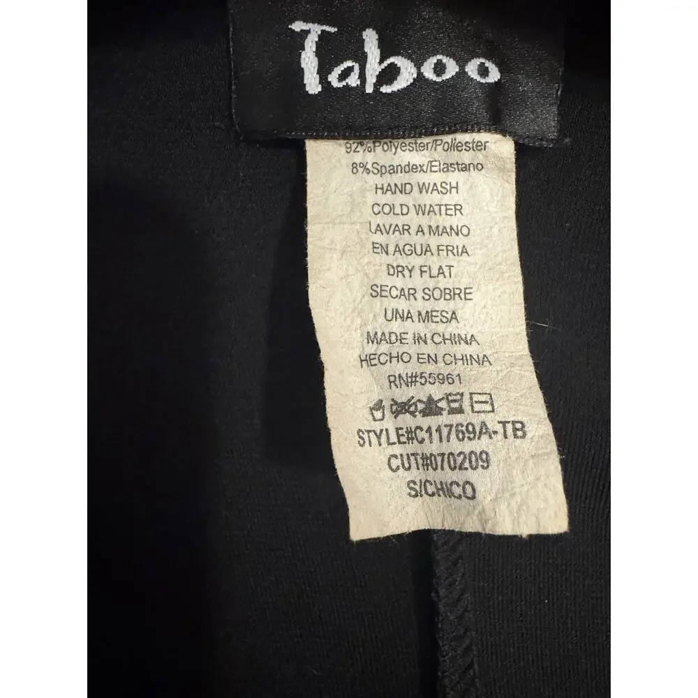 VTG Taboo Babydoll Dress Small Runs Smaller Y2K Whimsigoth Babydoll Stretchy - Picture 7 of 10